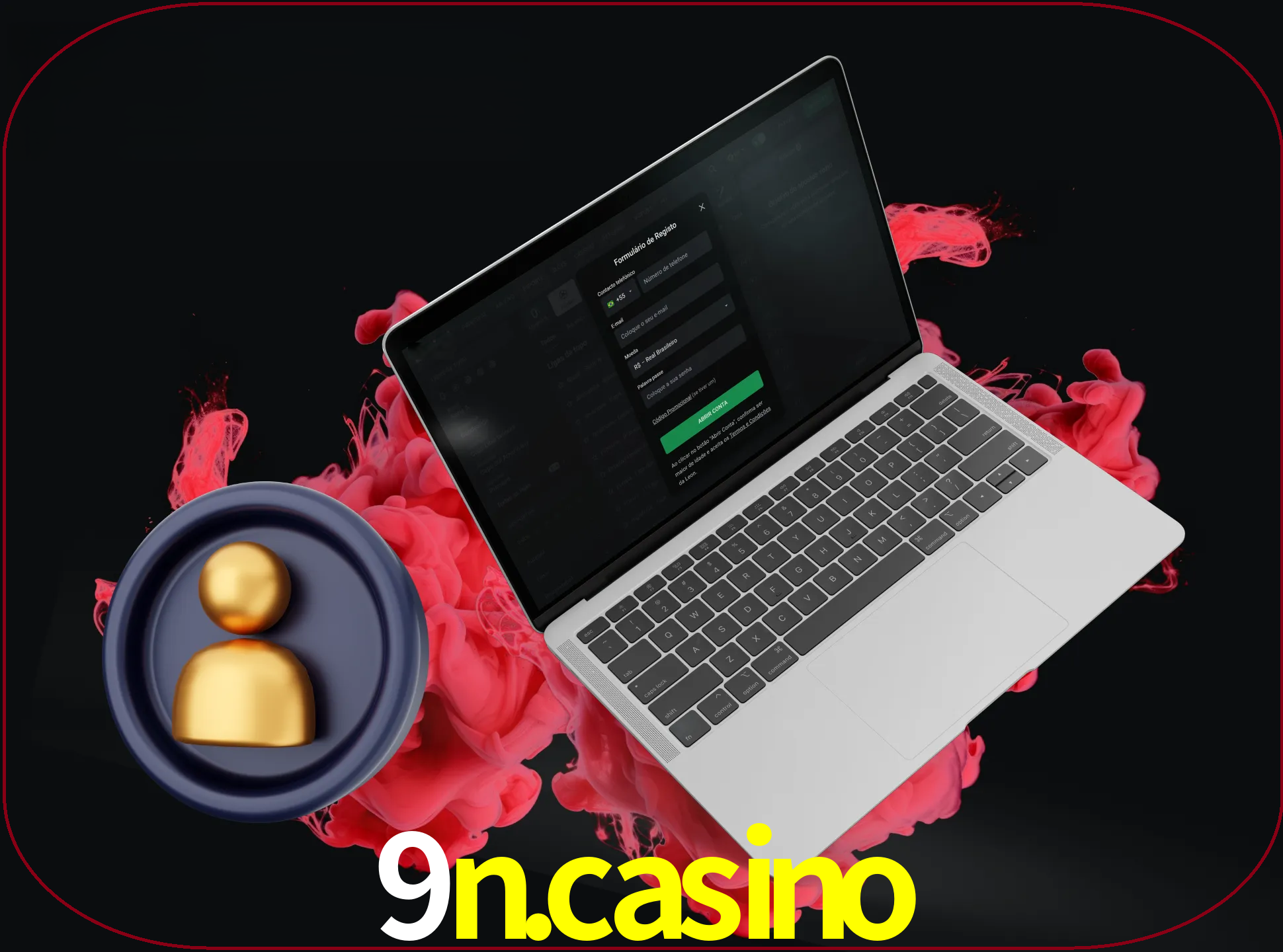 No cabeçalho do site 9N.CASINO, clique no botão que o levará a um formulário especial onde terá de introduzir as suas informações actuais.