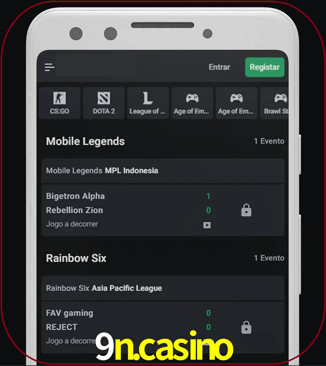 Esportes permitem apostar nos maiores torneios.
